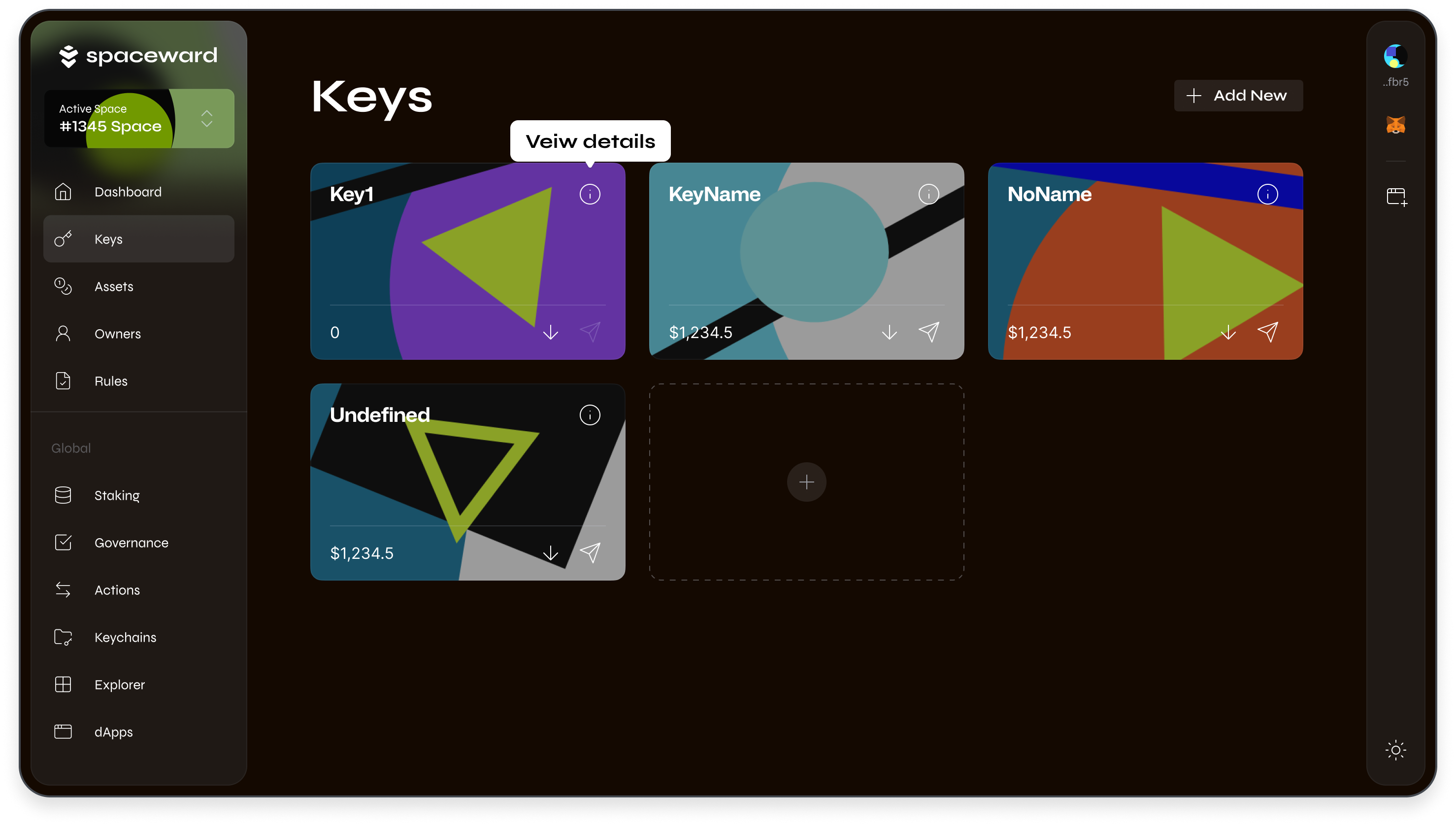 View key details